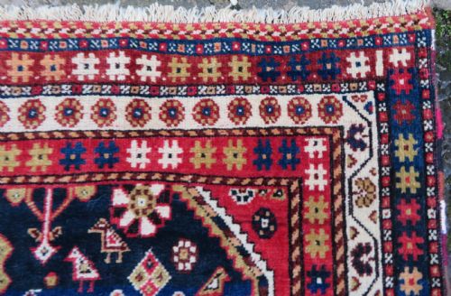 ANTIQUE QASHQAI TRIBAL RUG 203CM X 138CM - ADDITIONAL PHOTO 11