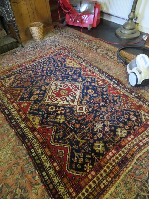 ANTIQUE QASHQAI TRIBAL RUG 203CM X 138CM - ADDITIONAL PHOTO 16