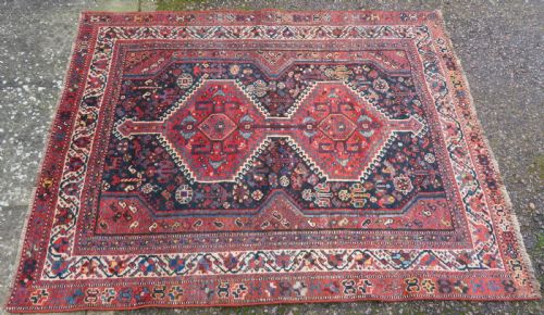 ANTIQUE QASHQAI TRIBAL RUG 189CM X 152CM - ADDITIONAL PHOTO 2