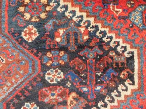 ANTIQUE QASHQAI TRIBAL RUG 189CM X 152CM - ADDITIONAL PHOTO 3