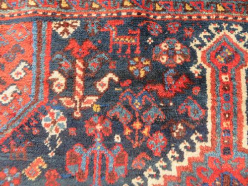 ANTIQUE QASHQAI TRIBAL RUG 189CM X 152CM - ADDITIONAL PHOTO 4