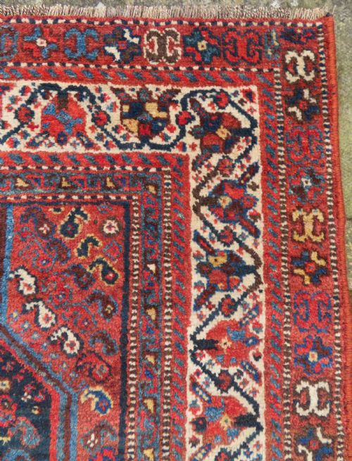 ANTIQUE QASHQAI TRIBAL RUG 189CM X 152CM - ADDITIONAL PHOTO 7