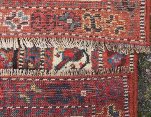ANTIQUE QASHQAI TRIBAL RUG 189CM X 152CM - ADDITIONAL PHOTO 12