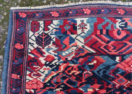 FASCINATING ARCHAIC ANTIQUE CAUCASIAN KUBA RUG 156CM X 115CM - ADDITIONAL PHOTO 7