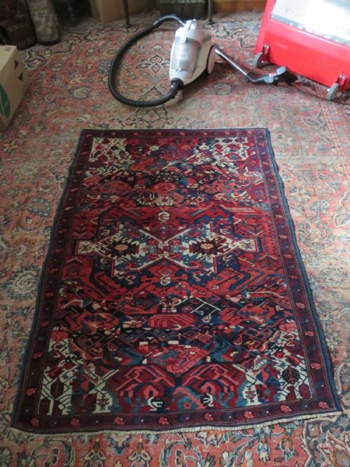 FASCINATING ARCHAIC ANTIQUE CAUCASIAN KUBA RUG 156CM X 115CM - ADDITIONAL PHOTO 21