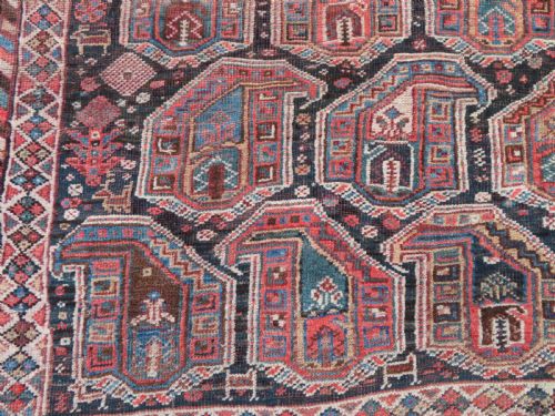 ANTIQUE KHAMSEH CARPET ARAB GHANI TRIBE 278CM X 198CM - ADDITIONAL PHOTO 3