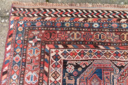 ANTIQUE KHAMSEH CARPET ARAB GHANI TRIBE 278CM X 198CM - ADDITIONAL PHOTO 7