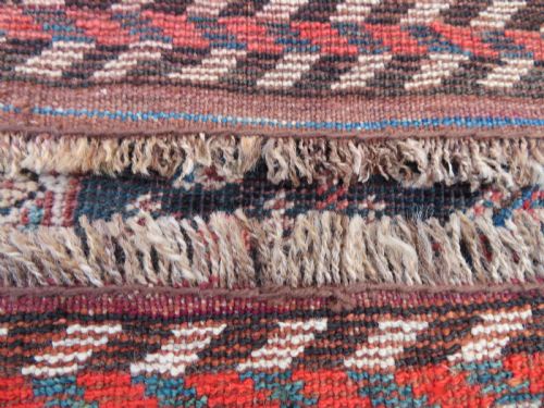 ANTIQUE KHAMSEH CARPET ARAB GHANI TRIBE 278CM X 198CM - ADDITIONAL PHOTO 22