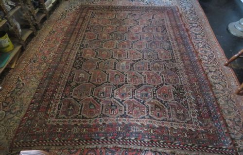 ANTIQUE KHAMSEH CARPET ARAB GHANI TRIBE 278CM X 198CM - ADDITIONAL PHOTO 29