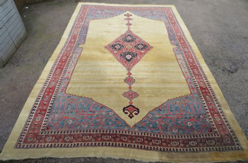LARGE ANTIQUE BIDJAR BIJAR CARPET 575CM X 366CM - ADDITIONAL PHOTO 4