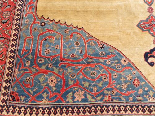 LARGE ANTIQUE BIDJAR BIJAR CARPET 575CM X 366CM - ADDITIONAL PHOTO 5