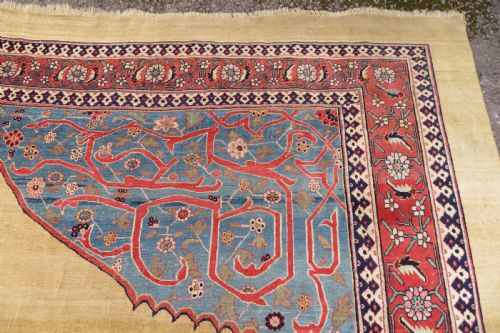 LARGE ANTIQUE BIDJAR BIJAR CARPET 575CM X 366CM - ADDITIONAL PHOTO 14