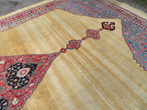 LARGE ANTIQUE BIDJAR BIJAR CARPET 575CM X 366CM - ADDITIONAL PHOTO 16