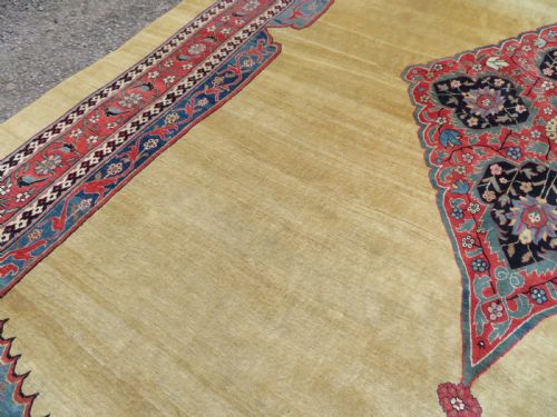 LARGE ANTIQUE BIDJAR BIJAR CARPET 575CM X 366CM - ADDITIONAL PHOTO 18