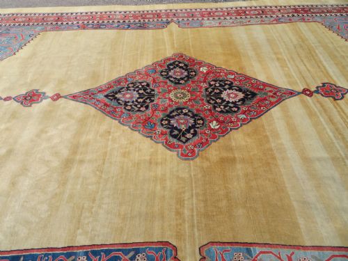 LARGE ANTIQUE BIDJAR BIJAR CARPET 575CM X 366CM - ADDITIONAL PHOTO 24