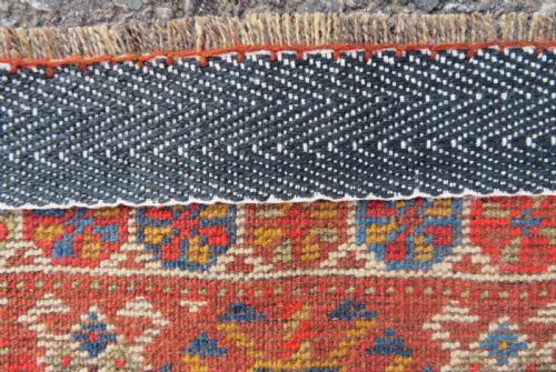 EARLY ANTIQUE KHAMSEH TRIBAL CARPET ARABJABBAREH TRIBE SHEKARLU BORDER 305CM X 183CM - ADDITIONAL PHOTO 20