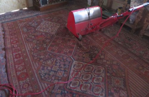 EARLY ANTIQUE KHAMSEH TRIBAL CARPET ARABJABBAREH TRIBE SHEKARLU BORDER 305CM X 183CM - ADDITIONAL PHOTO 21
