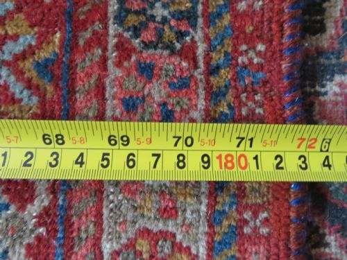 EARLY ANTIQUE KHAMSEH TRIBAL CARPET ARABJABBAREH TRIBE SHEKARLU BORDER 305CM X 183CM - ADDITIONAL PHOTO 24