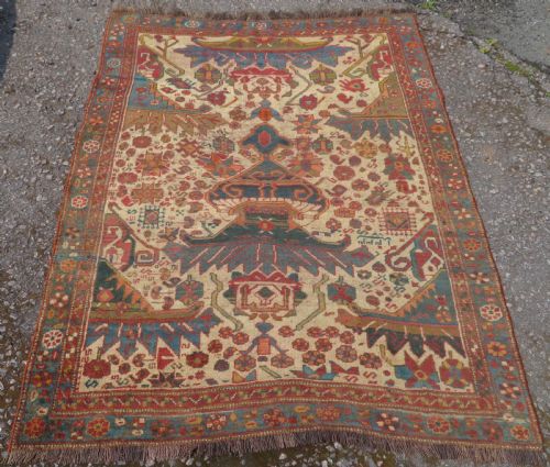 DATED ANTIQUE AFSHAR TRIBAL RUG AFSHAR TRIBES OF SOUTH PERSIA 178CM X 135CM - ADDITIONAL PHOTO 1