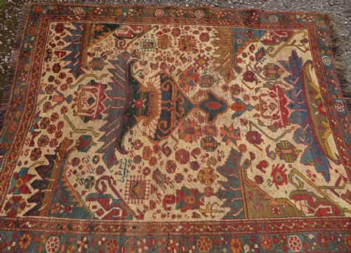 DATED ANTIQUE AFSHAR TRIBAL RUG AFSHAR TRIBES OF SOUTH PERSIA 178CM X 135CM - ADDITIONAL PHOTO 10