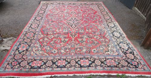 ATTRACTIVE OLD SAROUK CARPET WEST PERSIA 390CM X 268CM - ADDITIONAL PHOTO 1