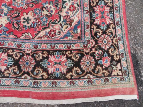 ATTRACTIVE OLD SAROUK CARPET WEST PERSIA 390CM X 268CM - ADDITIONAL PHOTO 8