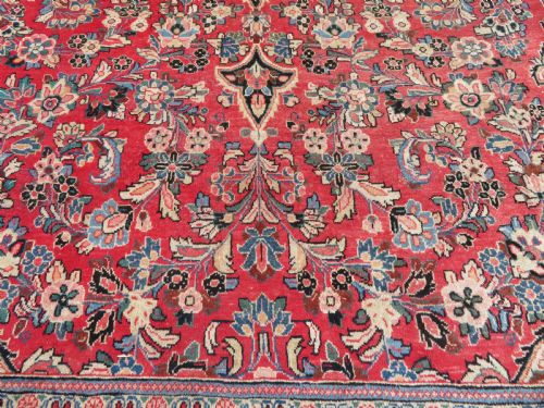 ATTRACTIVE OLD SAROUK CARPET WEST PERSIA 390CM X 268CM - ADDITIONAL PHOTO 9