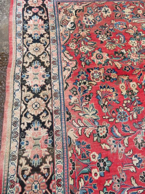 ATTRACTIVE OLD SAROUK CARPET WEST PERSIA 390CM X 268CM - ADDITIONAL PHOTO 10