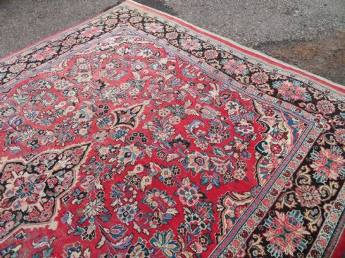 ATTRACTIVE OLD SAROUK CARPET WEST PERSIA 390CM X 268CM - ADDITIONAL PHOTO 12
