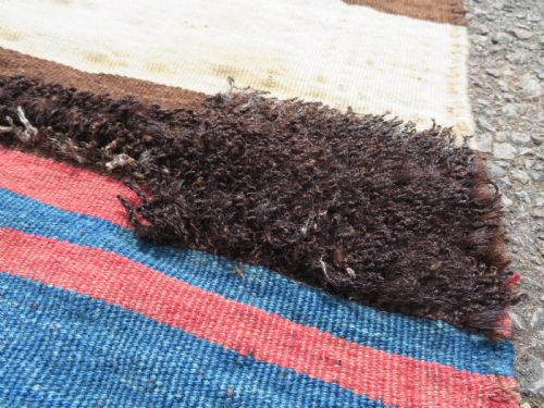 ANTIQUE KURDISH TASHEH TACHEH RUG WHEAT SACK BAKHTIARI LOR TRIBESCHAR MAHAL VALLEYWEST PERSIA - ADDITIONAL PHOTO 1