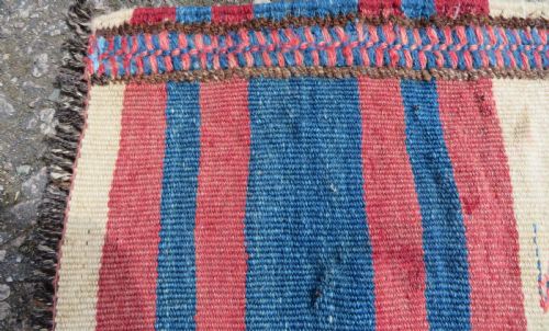 ANTIQUE KURDISH TASHEH TACHEH RUG WHEAT SACK BAKHTIARI LOR TRIBESCHAR MAHAL VALLEYWEST PERSIA - ADDITIONAL PHOTO 3
