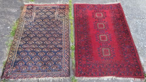 Antique Baluch Prayer Rug. Antique Afghan Rug. 138cm X 86cm. 140cm X 90cm.