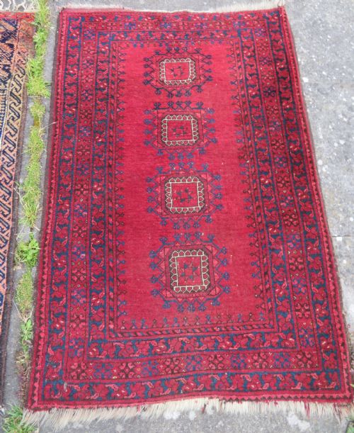 fig 1. ANTIQUE BALUCH PRAYER RUG. ANTIQUE AFGHAN RUG. 138CM X 86CM. 140CM X 90CM.