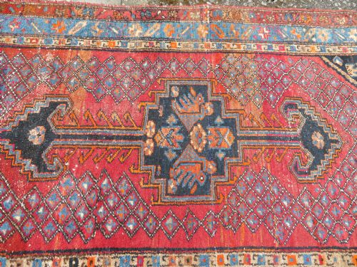 DISTRESSED ANTIQUE SARAB RUG NORTH WEST PERSIA 189CM X 104CM - ADDITIONAL PHOTO 3