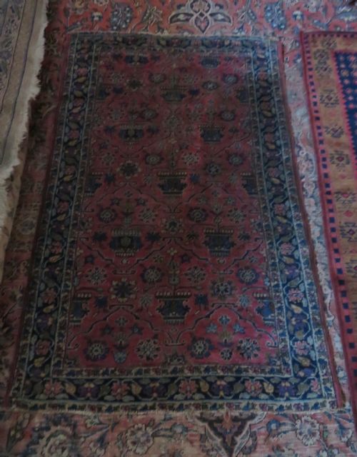 ANTIQUE SAROUK RUG WEST PERSIA 140CM X 96CM - ADDITIONAL PHOTO 2