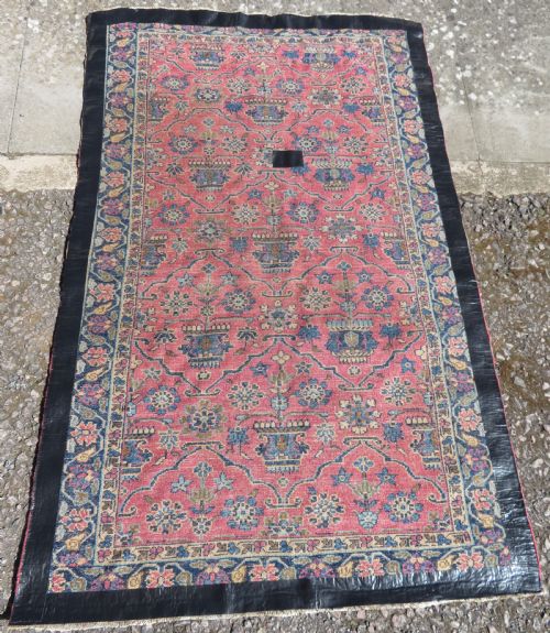 ANTIQUE SAROUK RUG WEST PERSIA 140CM X 96CM - ADDITIONAL PHOTO 11