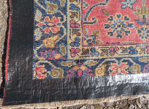 ANTIQUE SAROUK RUG WEST PERSIA 140CM X 96CM - ADDITIONAL PHOTO 12