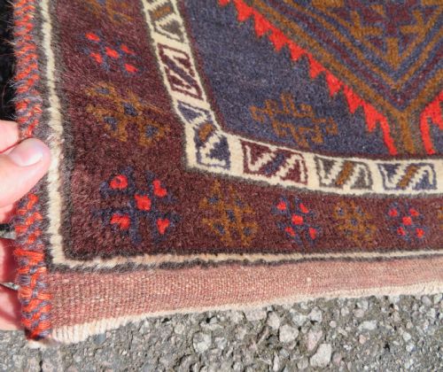 OLD PERSIAN BALUCH PRAYER RUG EAST PERSIA 125CM X 76CM - ADDITIONAL PHOTO 3