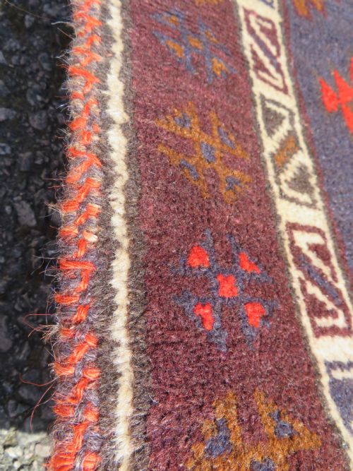OLD PERSIAN BALUCH PRAYER RUG EAST PERSIA 125CM X 76CM - ADDITIONAL PHOTO 5