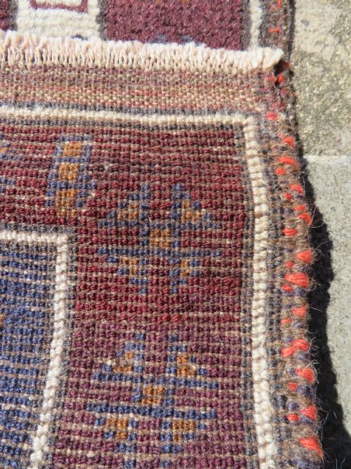 OLD PERSIAN BALUCH PRAYER RUG EAST PERSIA 125CM X 76CM - ADDITIONAL PHOTO 9