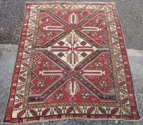ANTIQUE SHIRVAN RUG 158CM X 126CM - ADDITIONAL PHOTO 1