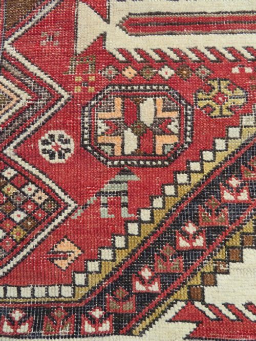 ANTIQUE SHIRVAN RUG 158CM X 126CM - ADDITIONAL PHOTO 4