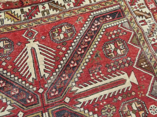ANTIQUE SHIRVAN RUG 158CM X 126CM - ADDITIONAL PHOTO 5