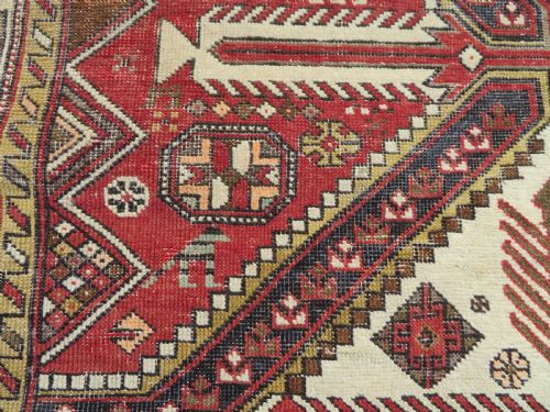ANTIQUE SHIRVAN RUG 158CM X 126CM - ADDITIONAL PHOTO 11