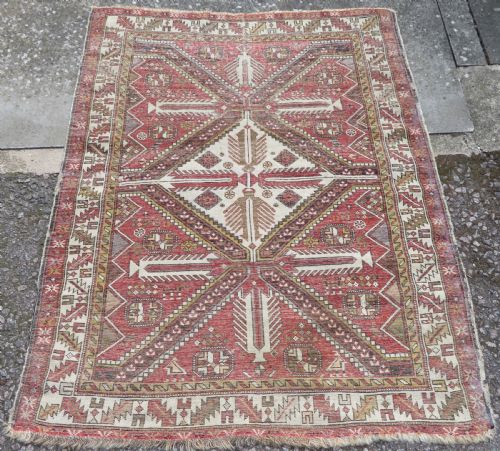 ANTIQUE SHIRVAN RUG 158CM X 126CM - ADDITIONAL PHOTO 14
