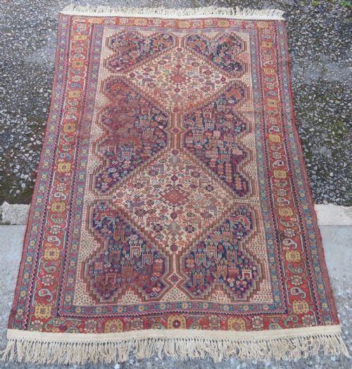 ANTIQUE KHAMSEH NOMADIC RUG 180CM X 135CM - ADDITIONAL PHOTO 1