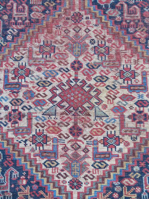 ANTIQUE KHAMSEH NOMADIC RUG 180CM X 135CM - ADDITIONAL PHOTO 2