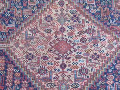 ANTIQUE KHAMSEH NOMADIC RUG 180CM X 135CM - ADDITIONAL PHOTO 4