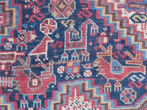 ANTIQUE KHAMSEH NOMADIC RUG 180CM X 135CM - ADDITIONAL PHOTO 8