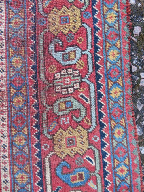 ANTIQUE KHAMSEH NOMADIC RUG 180CM X 135CM - ADDITIONAL PHOTO 14